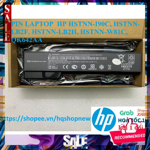 Pin Laptop HP HSTNN-I90C, HSTNN-LB2F, HSTNN-LB2H, HSTNN-W81C, QK642AA - 6 Cell, Chính Hãng, Bảo Hành 100%