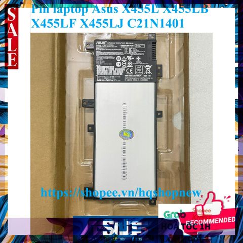 Pin Laptop Asus X455L/X455LB/X455LF/X455LJ C21N1401 Chính Hãng - Pin Mới 100%, Bảo Hành Đổi Mới 100%