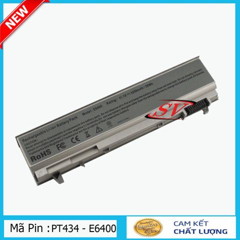Pin Laptop DELL Latitude E6400 E6410 E6500 E6510 - Pin Lion 6 Cell 4400mAh 5200mAh, Bảo Hành 9 Tháng, Hàng Mới Chính Hãng