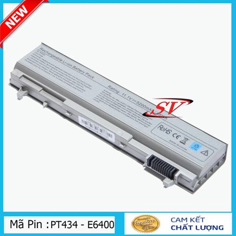 Pin Laptop DELL Latitude E6400 E6410 E6500 E6510 - Pin Lion 6 Cell 4400mAh 5200mAh, Bảo Hành 9 Tháng, Hàng Mới Chính Hãng