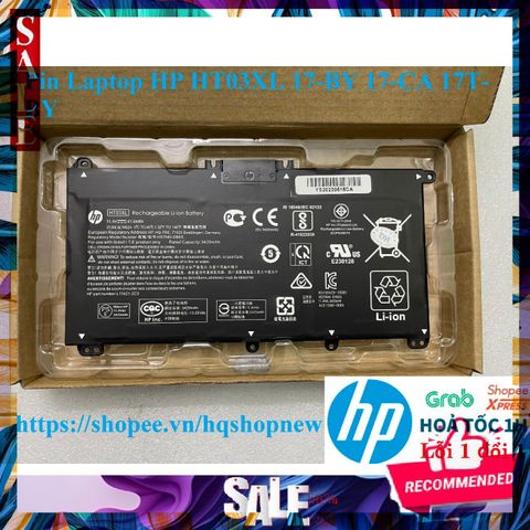 Pin Laptop Chính Hãng HP HT03XL - 41.04Wh Đen cho Mẫu 17-BY 17-CA 17T-BY, Đổi Mới 100% - Bảo Hành Nhanh