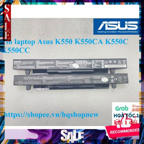 Pin Laptop Asus K550 K550CA K550C K550CC - Pin Zin 4 Cell 2600mAh Chất Lượng Tốt - Bảo Hành 100% Chính Hãng