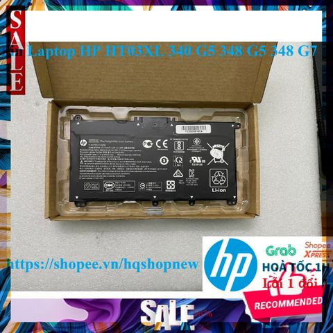 Pin Laptop HP HT03XL Chính Hãng - Thay Thế cho 340 G5, 348 G5, 348 G7, 41.04Wh, Đen, Bảo Hành 100%