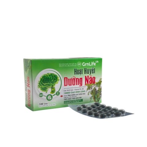 Viên Uống Bổ Não Đại Uy - Hỗ Trợ Hoạt Huyết và Cải Thiện Trí Nhớ - 100 Viên Hỗ Trợ Tuần Hoàn Não