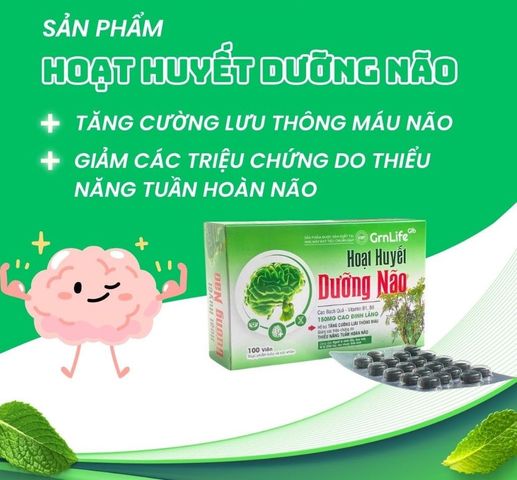 Viên Uống Bổ Não Đại Uy - Hỗ Trợ Hoạt Huyết và Cải Thiện Trí Nhớ - 100 Viên Hỗ Trợ Tuần Hoàn Não