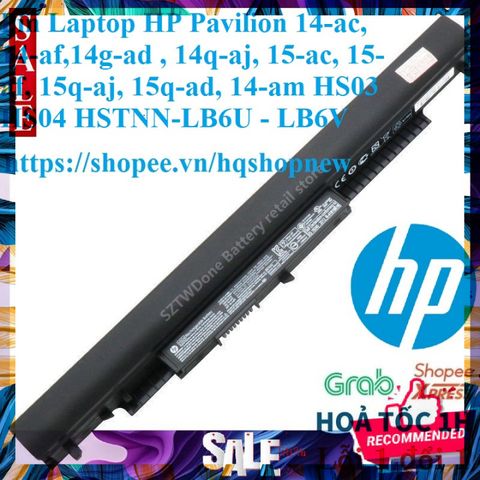 Pin Laptop Chính Hãng HP Pavilion 14/15, Thay Thế HS03 HS04 - Chất Lượng Đảm Bảo, 100% Mới, Tương Thích Nhiều Mẫu