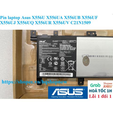 Pin Laptop Chính Hãng Asus C21N1509 cho X556U X556UA X556UB X556UF X556UJ X556UQ X556UR X556UV - Mới 100% Bảo Hành Xịn