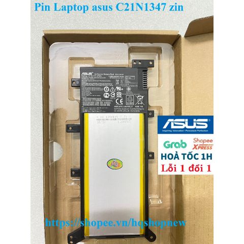 Pin Laptop Asus C21N1347 Chính Hãng - Pin 37W Đen Mới 100% - Bảo Hành Đổi Mới 100%