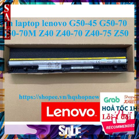 Pin Laptop Lenovo 4 Cell G50-45 G50-70 G50-70M Z40 Z40-70 Z40-75 Z50 - Đen, Mới 100%, Bảo Hành Chính Hãng