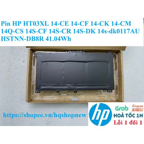 Pin Laptop HP HT03XL 41.04Wh cho các mẫu 14-CE, 14-CF, 14-CK, 14-CM, 14S-DK - Sản phẩm mới chính hãng, bảo hành nhanh chóng