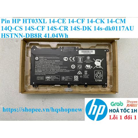 Pin Laptop HP HT03XL 41.04Wh cho các mẫu 14-CE, 14-CF, 14-CK, 14-CM, 14S-DK - Sản phẩm mới chính hãng, bảo hành nhanh chóng