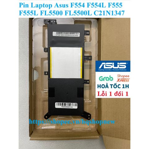 Pin Laptop Asus C21N1347 cho F554 F554L F555 F555L FL5500 FL5500L - Pin Chính Hãng Mới 100% - Bảo Hành Đổi Mới 100%