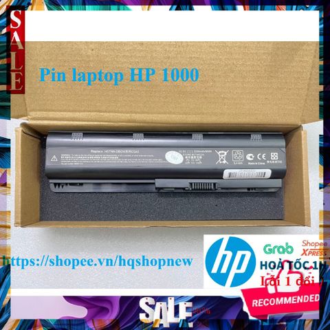 Pin Laptop HP 1000 Chính Hãng - 6 Cell Đen, Bảo Hành Đổi Mới 100% - Sản Phẩm Mới 100%