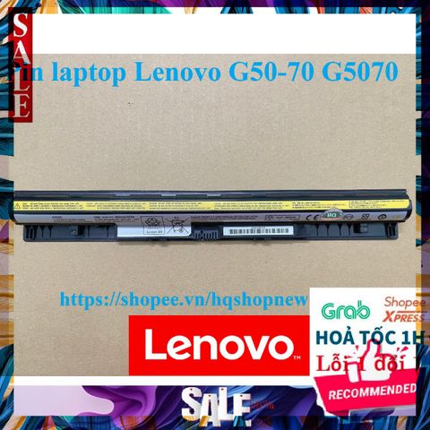 Pin Laptop Lenovo G50-70 G5070 - 4 Cell Đen, Hàng Mới 100%, Bảo Hành Đổi Mới, Phù Hợp Cho Máy Tính Xách Tay Lenovo