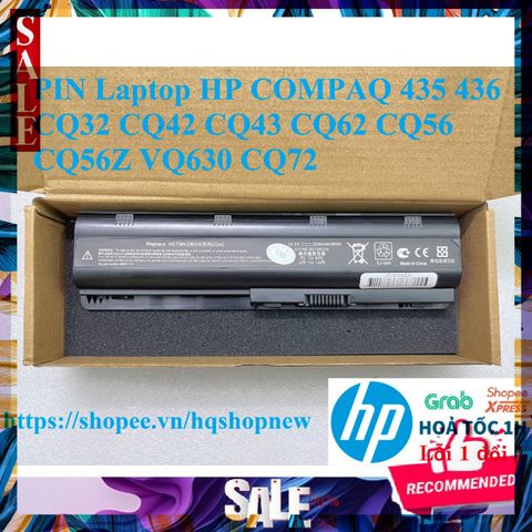 Pin Laptop HP Compaq 435 436 CQ32 CQ42 CQ43 CQ62 CQ56 CQ56Z VQ630 CQ72 MU06 6 Cell - Chính Hãng Mới 100% với Bảo Hành Nhanh