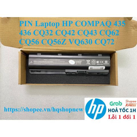 Pin Laptop HP Compaq 435 436 CQ32 CQ42 CQ43 CQ62 CQ56 CQ56Z VQ630 CQ72 MU06 6 Cell - Chính Hãng Mới 100% với Bảo Hành Nhanh