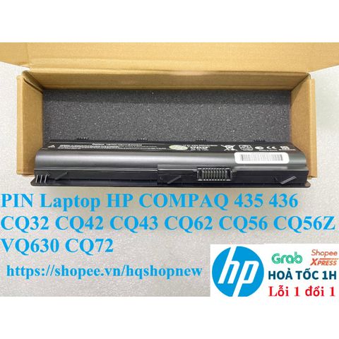 Pin Laptop HP Compaq 435 436 CQ32 CQ42 CQ43 CQ62 CQ56 CQ56Z VQ630 CQ72 MU06 6 Cell - Chính Hãng Mới 100% với Bảo Hành Nhanh