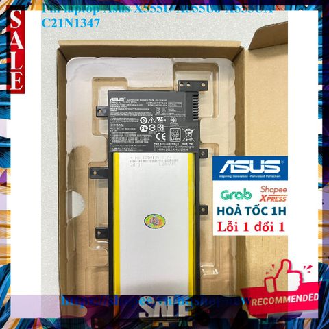 Pin Laptop Chính Hãng Asus X555U X555UJ X555UA C21N1347 - Pin Mới 100% Bảo Hành Đổi Mới 100%
