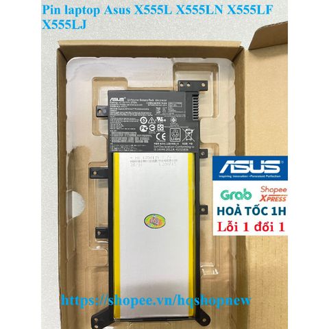 Pin Laptop Asus Chính Hãng C21N1347 cho X555L X555LN X555LF X555LJ - Mới 100% với Bảo Hành Đổi Mới