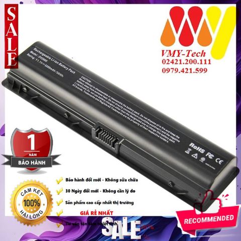 Pin Laptop HP 6Cells Lion 5200mAh - Thay Thế DV2, C700, F500, F700, V3000, DV6, DV2000, DV6000 - Hàng Mới, Bảo Hành 12 Tháng