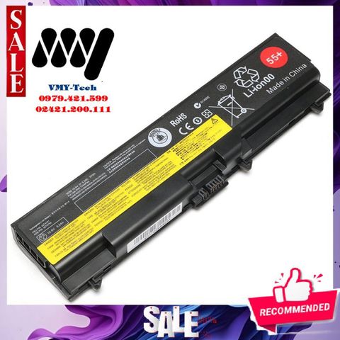 Pin Laptop Lenovo Edge E520 W510 W520 - Pin Thay Thế 6 Cell 4400-5200mAh, Bảo Hành 6 Tháng, Chất Lượng Cao