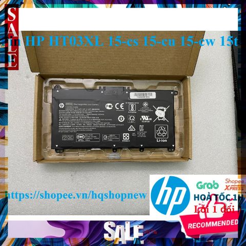 Pin Laptop HP HT03XL Chính Hãng - 41.04Wh, Tương Thích 15-cs, 15-cu, 15-cw - Bảo Hành 100% Mới Nhập Khẩu