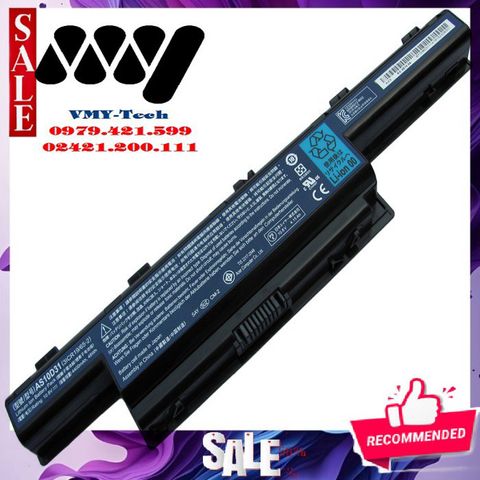 Pin Laptop Acer 11.1V 6 Cell 5200mAh - Thay thế cho các mẫu 4250, 4253, 4349, 4551, 4738 và nhiều hơn nữa - Bảo hành 9 tháng