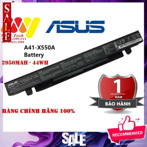 Pin Laptop Asus A450 A450C A450CA A450CC F450 F450C F450CA F450CC, Chính Hãng, 4 Cell, 2950mAh, Bảo Hành 12 Tháng
