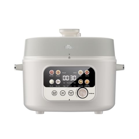Nồi áp suất điện đa năng Bear 4L SB-AS40W - 11 Chức Năng, An Toàn, Dễ Dàng Sử Dụng, Nấu Chín Nhanh Chóng, Thích Hợp Mọi Gia Đình