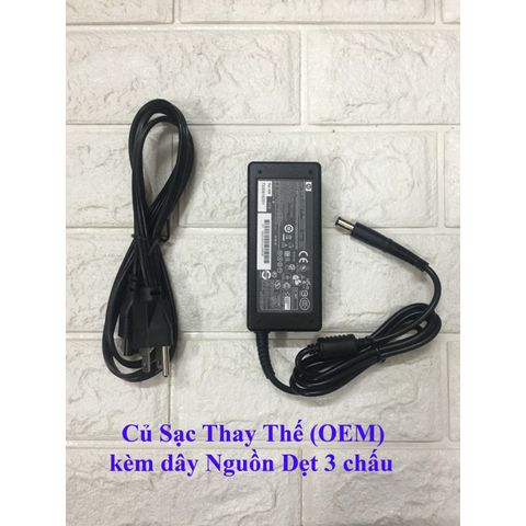 Sạc Laptop HP 65W Chân Tròn To 18.5V - 3.5A Cao Cấp Nhập Khẩu, Bảo Hành 12 Tháng, Dùng Cho Máy Card On