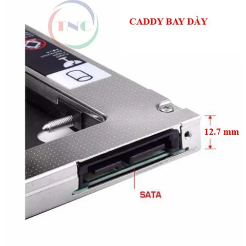 Khay Ổ Cứng Laptop Caddy Bay 12.7mm chuẩn SATA 3.0 - Lắp Đặt Dễ Dàng cho SSD/HDD - Phụ Kiện Máy Tính Chất Lượng Cao