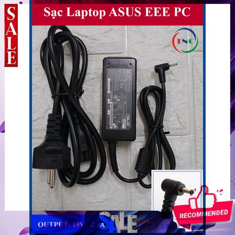 Sạc Laptop Asus 19V 2.1A cho Eee PC 1015 N455 1201HA EXA0901XH Chân Nhỏ - Adapter Chất Lượng Cao, Bảo Hành 12 Tháng