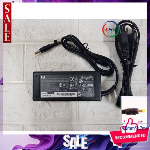 Sạc Laptop HP Compaq 65W - 18.5V - 3.5A, Chân Vàng, Màu Đen, Nhập Khẩu - Bảo hành 12 tháng, Thay mới 1 đổi 1