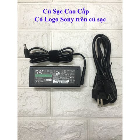 Sạc Laptop Sony 19.5V - 3.9A - 65W Nhập Khẩu, Adapter Chất Lượng Cao Kèm Dây Nguồn - Bảo Hành 12 Tháng