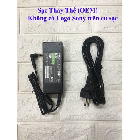 Sạc Laptop Sony 19.5V - 3.9A - 65W Nhập Khẩu, Adapter Chất Lượng Cao Kèm Dây Nguồn - Bảo Hành 12 Tháng