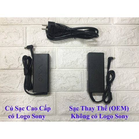 Sạc Laptop Sony 19.5V - 3.9A - 65W Nhập Khẩu, Adapter Chất Lượng Cao Kèm Dây Nguồn - Bảo Hành 12 Tháng