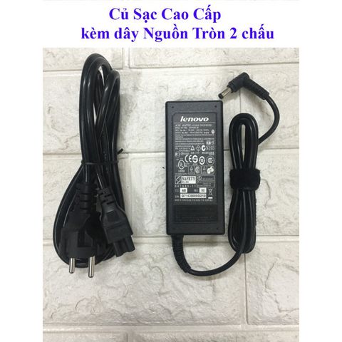 Sạc Laptop Lenovo 19V-3.42A - Adapter Chính Hãng cho G460 G470 G480 G450 - Tặng Dây Nguồn & Bảo Hành 12 Tháng