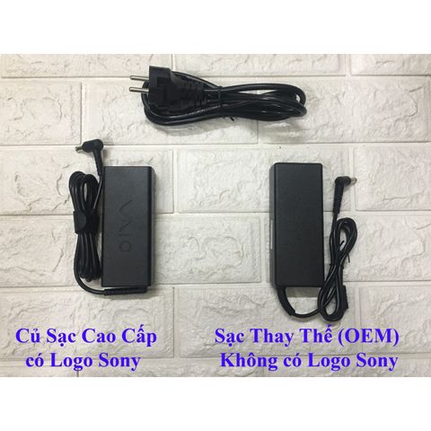 Sạc Laptop Sony 19.5V 4.7A 90W Nhập Khẩu - Adapter Chất Lượng Cao Kèm Dây Nguồn, Bảo Hành 12 Tháng