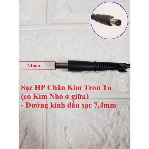 Sạc Laptop HP Elitebook 8460p 18.5V 3.5A 65W Chân Kim To 7.4mm x 5.0mm - Phụ Kiện Cao Cấp Nhập Khẩu Bảo Hành 12 Tháng