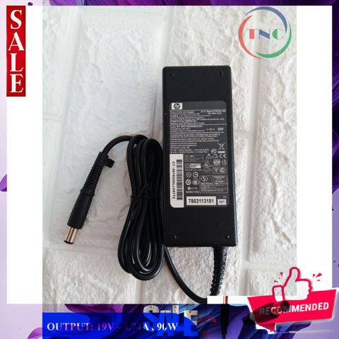 Sạc Laptop HP 19V 4.74A 90W Chân Kim To - Thay Thế cho HP 8460 8470 8560P 8570P, Bảo Hành 12 Tháng