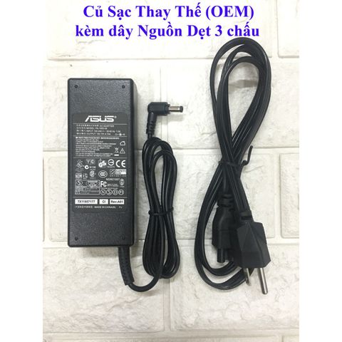 Sạc Laptop Asus 90W K55V K45V K55VD 19V 4.74A - Adapter Chân Thường 5.5mm x 2.5mm, Bảo Hành 12 Tháng, Chất Lượng Cao