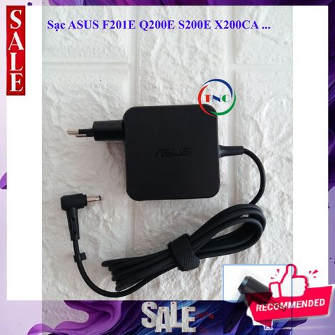 Sạc Laptop ASUS VivoBook F201E Q200E S200E X200CA Chân Nhỏ 4.0mm x 1.35mm - Điện áp 19V, Bảo hành 12 tháng