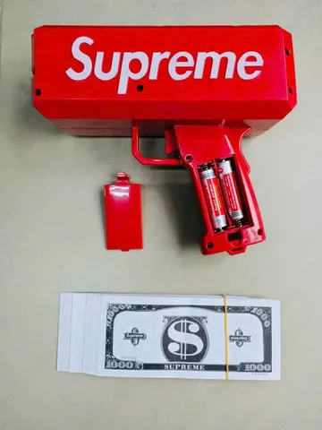 Đồ chơi máy bắn tiền Supreme chạy bằng pin The Cash Cannon Gun