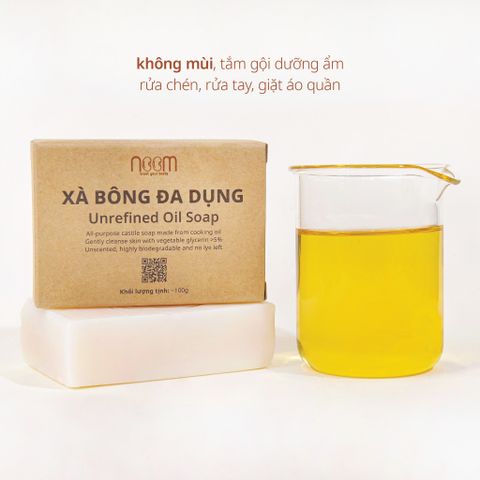 Xà Bông Đa Dụng Noom 100g - Sản Phẩm Tắm Gội, Rửa Chén, Giặt Đồ - Hương Tự Nhiên, Thoải Mái, Phù Hợp Mọi Loại Da