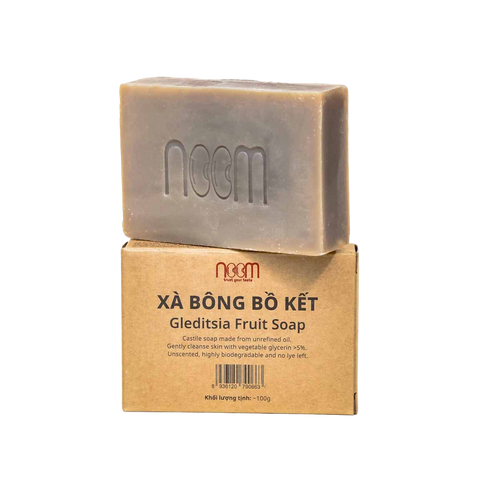 Xà bông bồ kết Noom 100g - Chăm sóc da và tóc, Hỗ trợ gàu, ngứa, Giữ ẩm tự nhiên, Sản phẩm Việt Nam