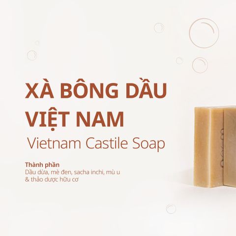 Xà bông bồ kết Noom 100g - Chăm sóc da và tóc, Hỗ trợ gàu, ngứa, Giữ ẩm tự nhiên, Sản phẩm Việt Nam