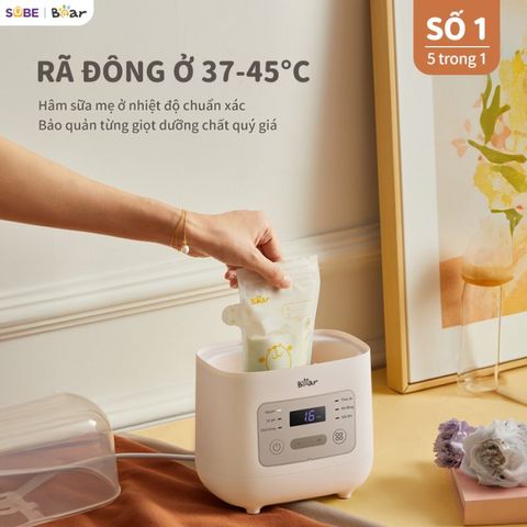 Máy Hâm Sữa Tiệt Trùng Bear BW-4H03M - Chức Năng Hâm Nóng, Giữ Ấm 24 Giờ, Thiết Kế Thông Minh, Dinh Dưỡng Hoàn Hảo