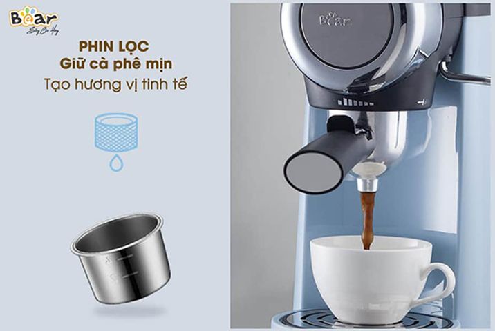 Máy Pha Cà Phê Espresso Bear CF-B02V1 - Tự Động 240ml, Thiết Kế Sang Trọng, Chức Năng Đánh Bọt Sữa, Phụ Kiện Không Thể Thiếu