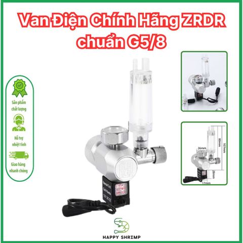 Van Điện Chuyên Dụng Thủy Sinh Co2  | Van CO2 Chính Hãng ZRDR Kèm Đếm Giọt