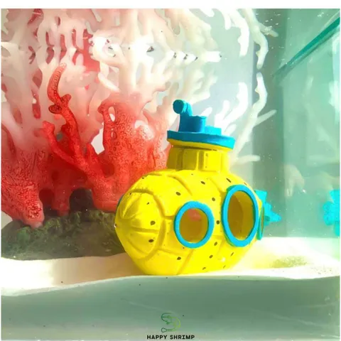 Trang Trí Hồ Cá Tàu Ngầm Resin - Nhà Trái Thơm Dễ Thương cho Bể Cá - Phụ Kiện Trang Trí Thú Vị cho Thú Cưng